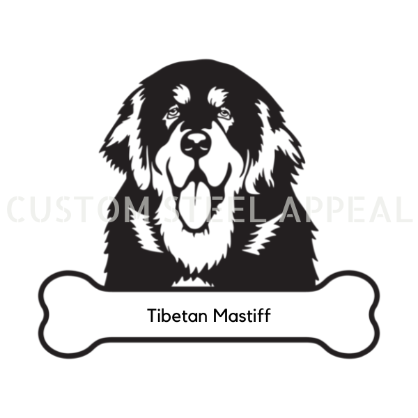 Tibetan Mastiff Dog Portrait Signs