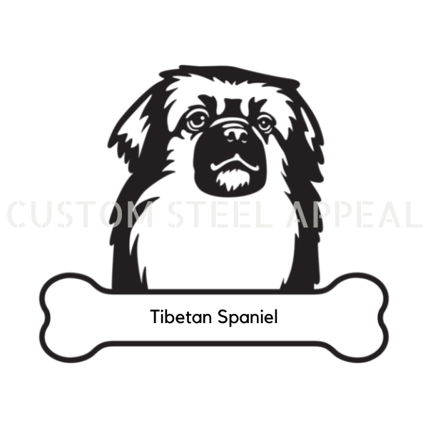 Tibetan Spaniel Dog Portrait Signs