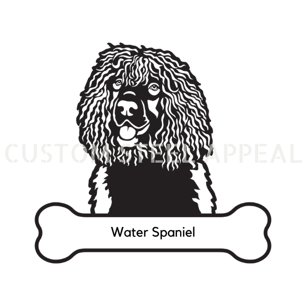 Water Spaniel Dog Portrait Signs