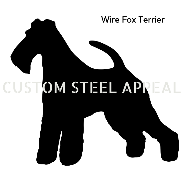 Wire Fox Terrier Shut the Gate Dog Sign