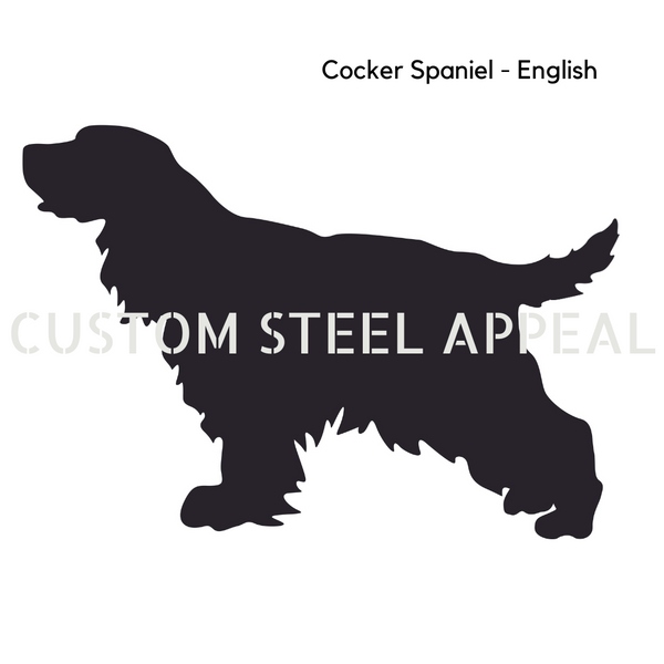 English Cocker Spaniel Shut the Gate Dog Sign