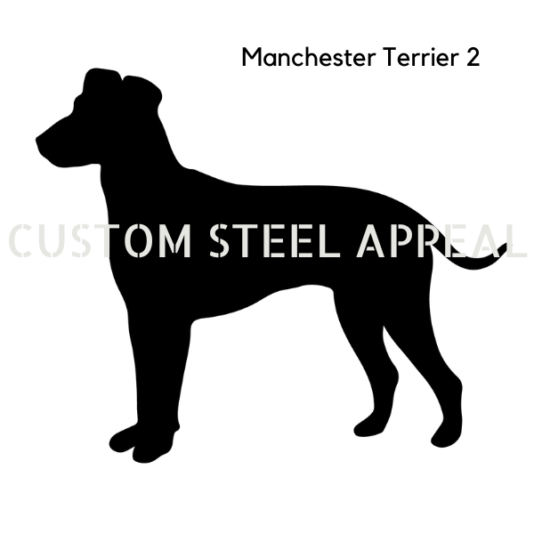 Manchester Terrier (Natural Ears) Shut the Gate Dog Sign