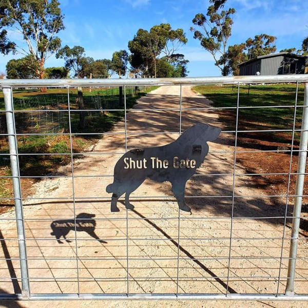 Maremma Shut the Gate Dog Sign