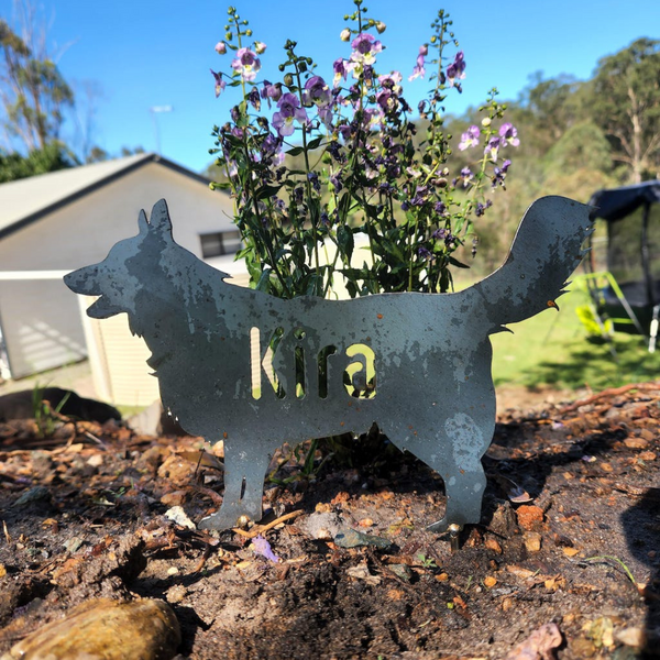 Border Collie Pet Dog Memorial 2