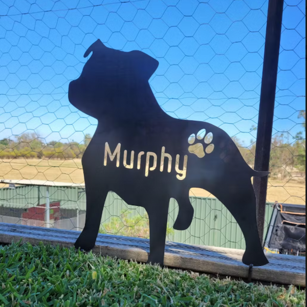 Staffordshire Bull Terrier Pet Dog Memorial