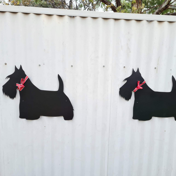 Scottish Terrier Shut the Gate Dog Sign